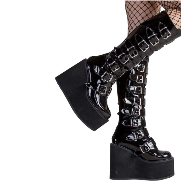 Gothic Belt Boots
