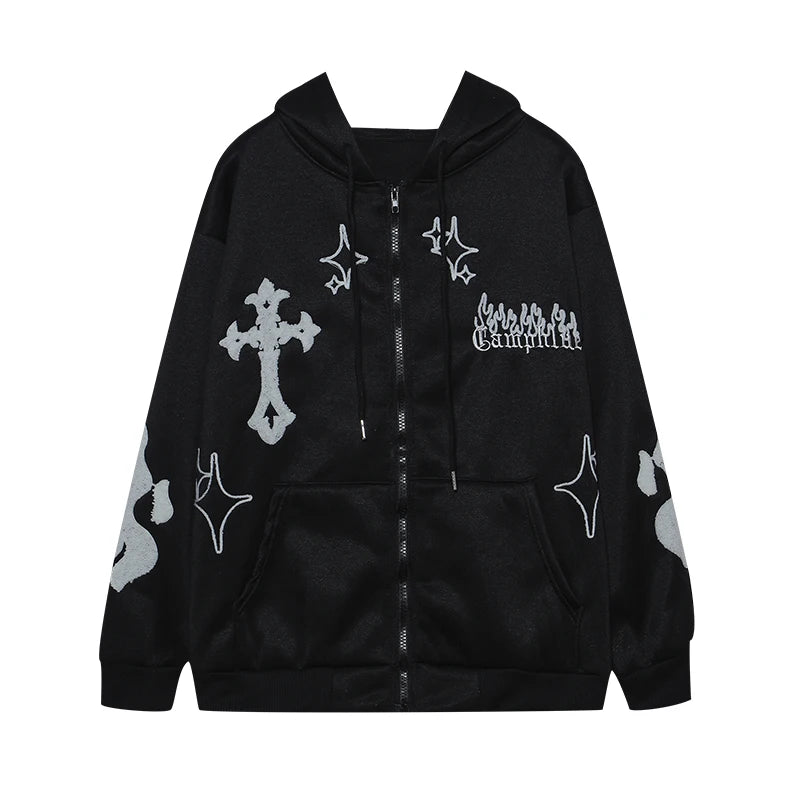 Crossed Logos Hoodie