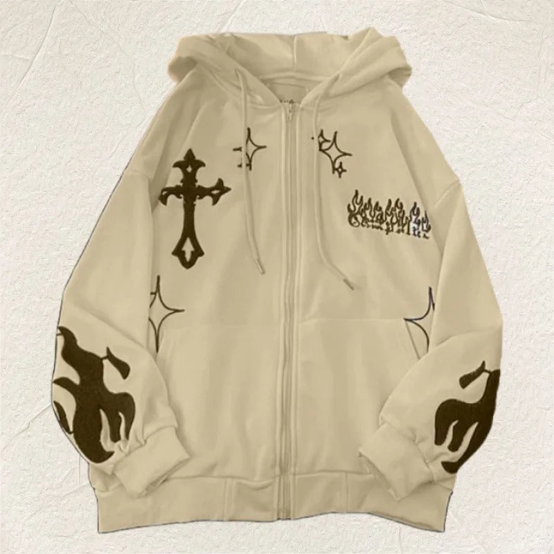 Crossed Logos Hoodie