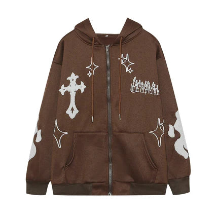 Crossed Logos Hoodie