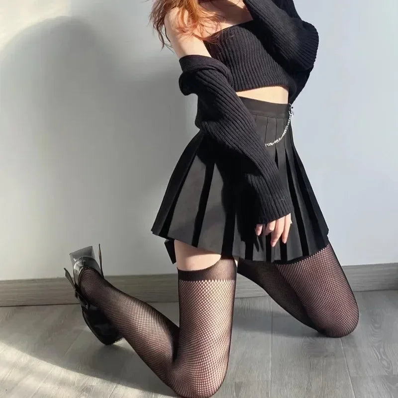 Black Mesh Tights