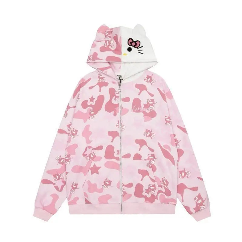 Hello Kitty Camo Hoodie