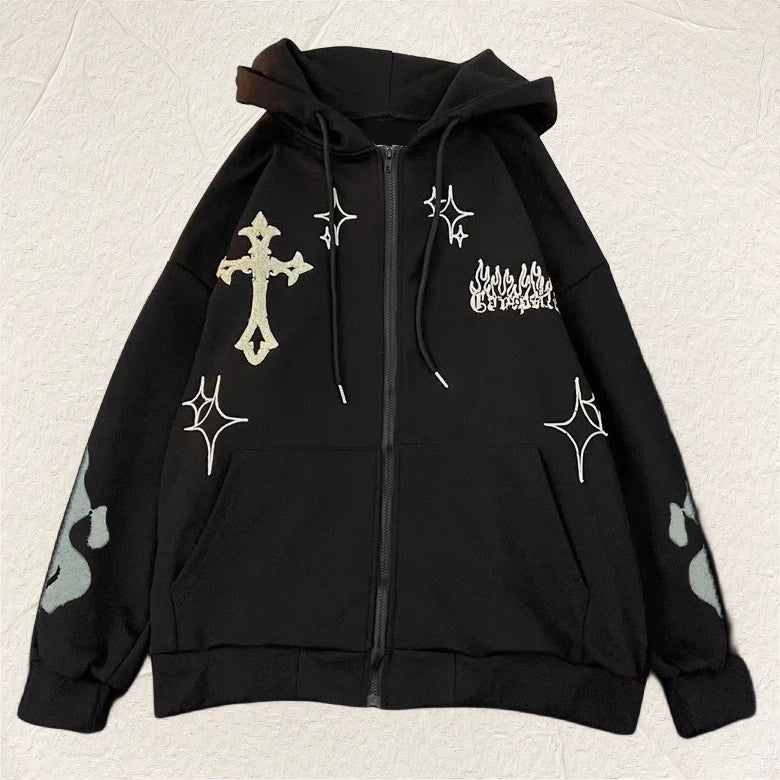 Crossed Logos Hoodie