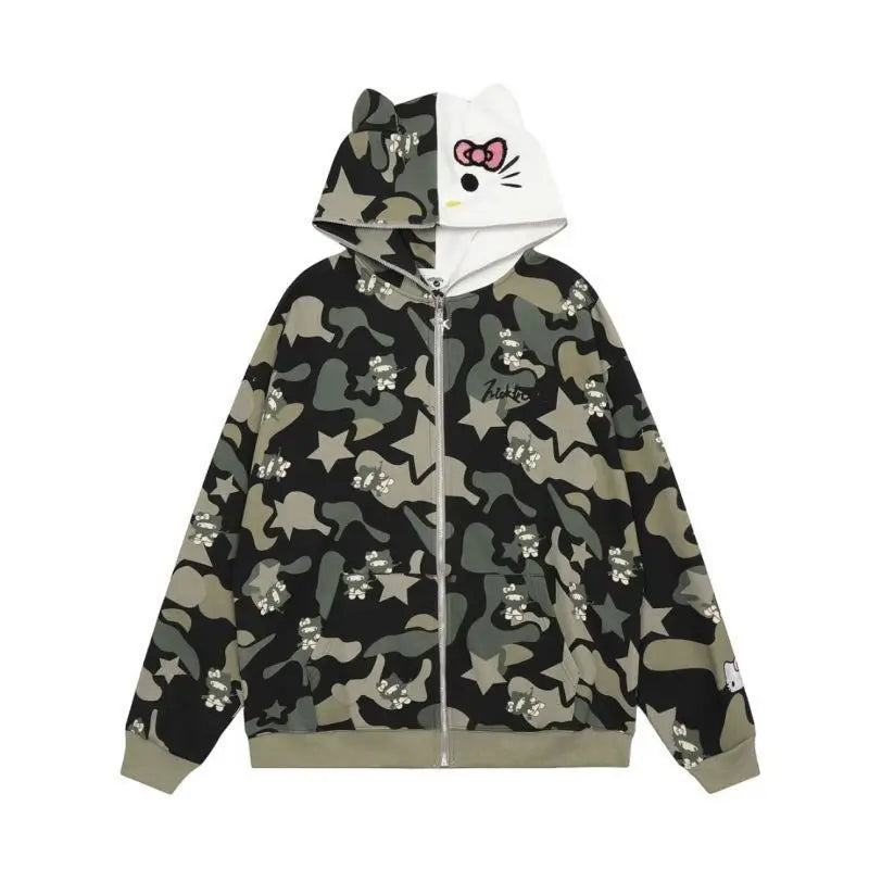 Hello Kitty Camo Hoodie