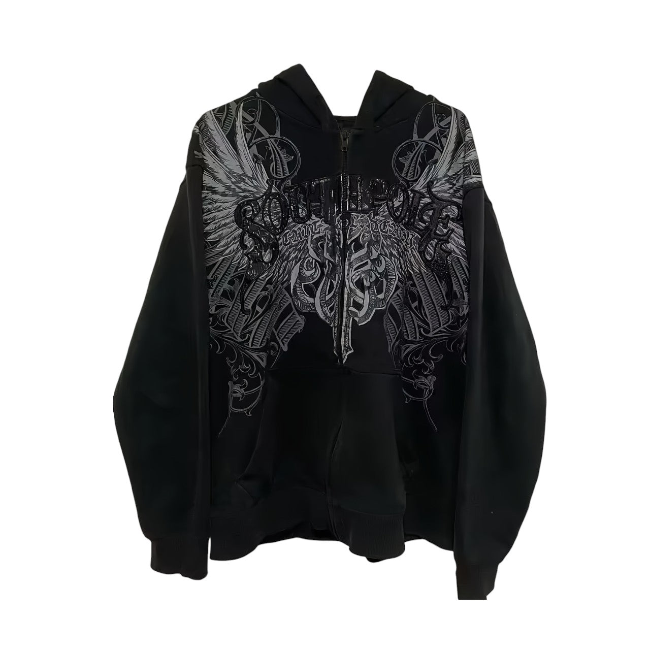 Graphic Zipper Hoodie