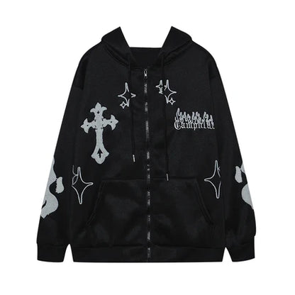 Crossed Logos Hoodie