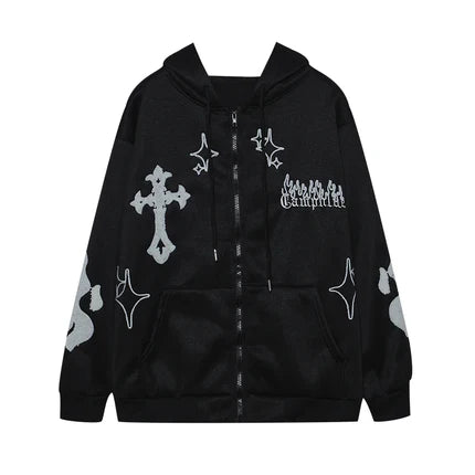 Crossed Logos Hoodie
