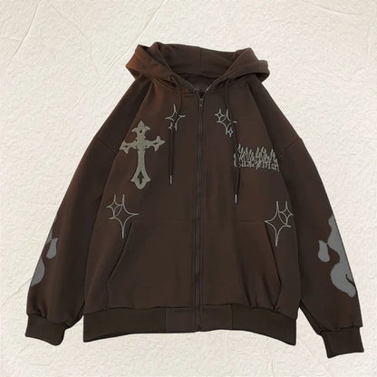 Crossed Logos Hoodie