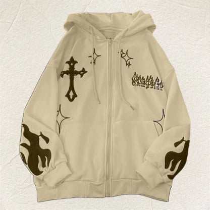 Crossed Logos Hoodie