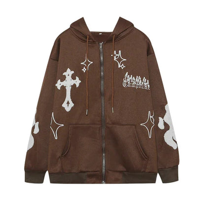 Crossed Logos Hoodie
