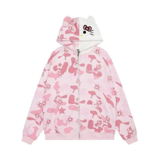 Hello Kitty Camo Hoodie