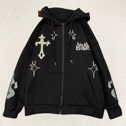 Crossed Logos Hoodie