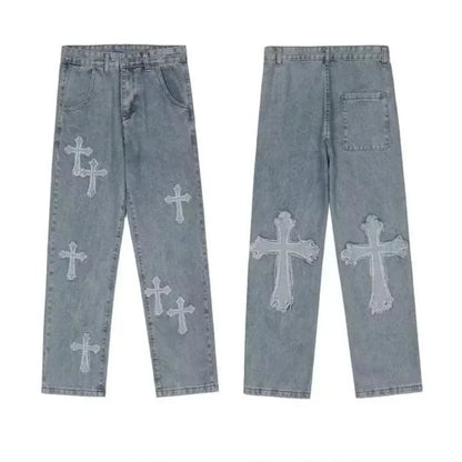 Cross Denim Pants