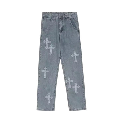 Cross Denim Pants