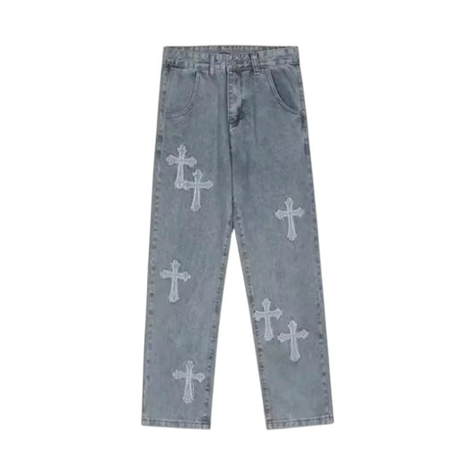 Cross Denim Pants