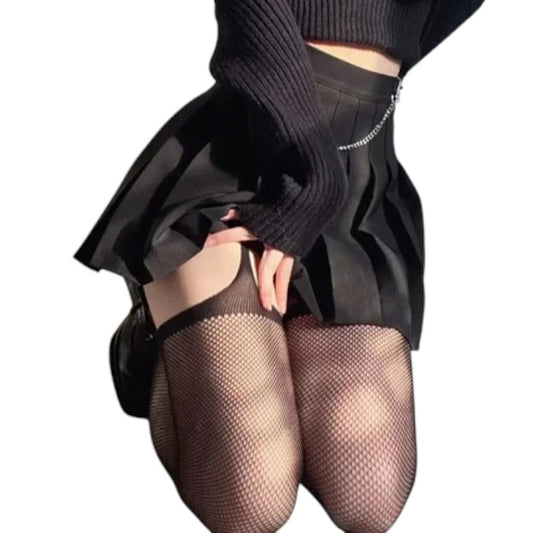 Black Mesh Tights