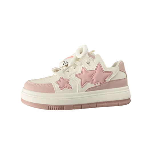 Kawaii Pink Platform Sneakers