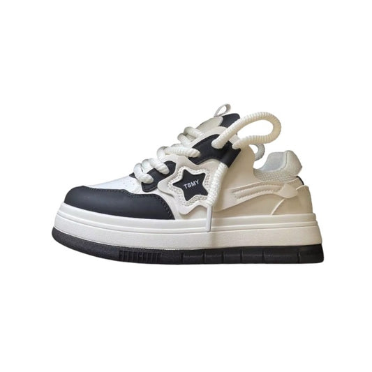 Women's B&W Platform Sneakers