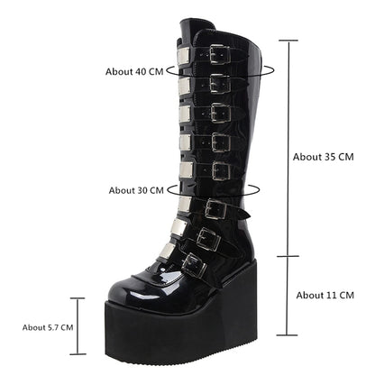 Gothic Belt Boots